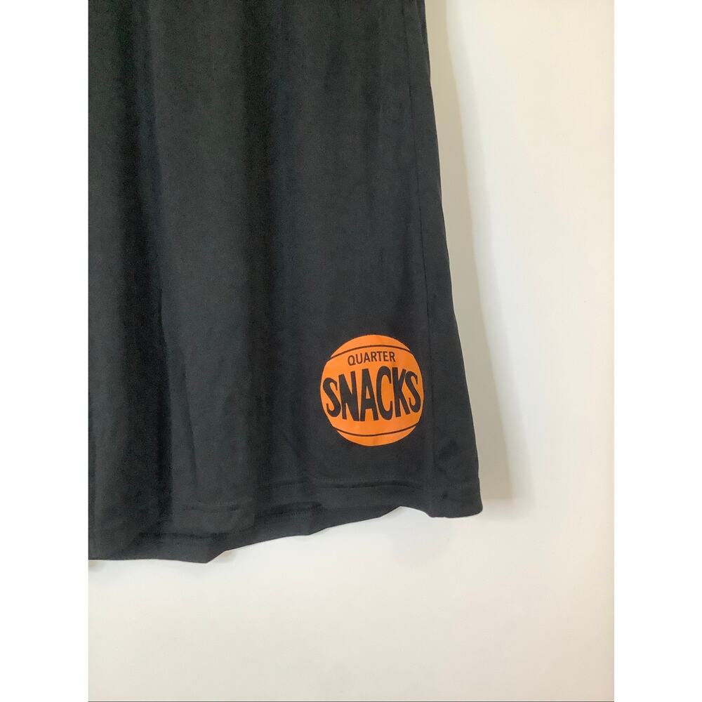 Quartersnacks Mens XL Black 70s Logo Gym Shorts Athletic Athleisure Retro A11-6 - Picture 3 of 7